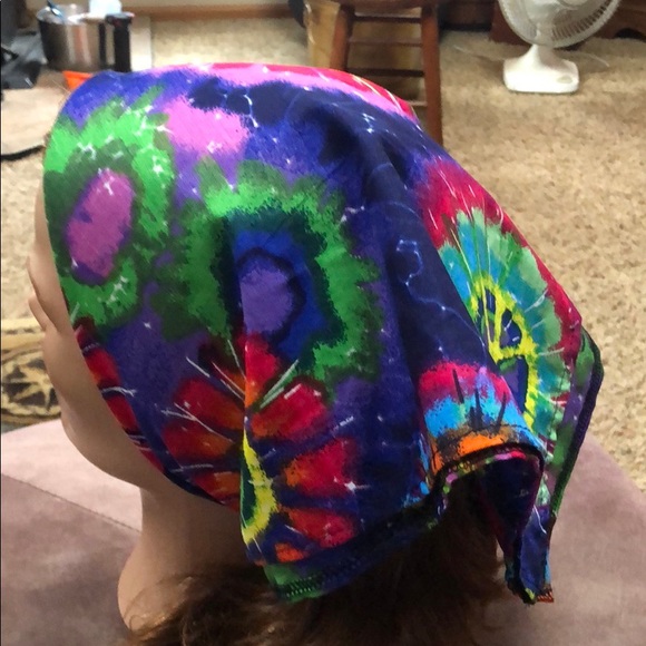 Bandana peace sign hair or face bandana boho - Picture 3 of 7